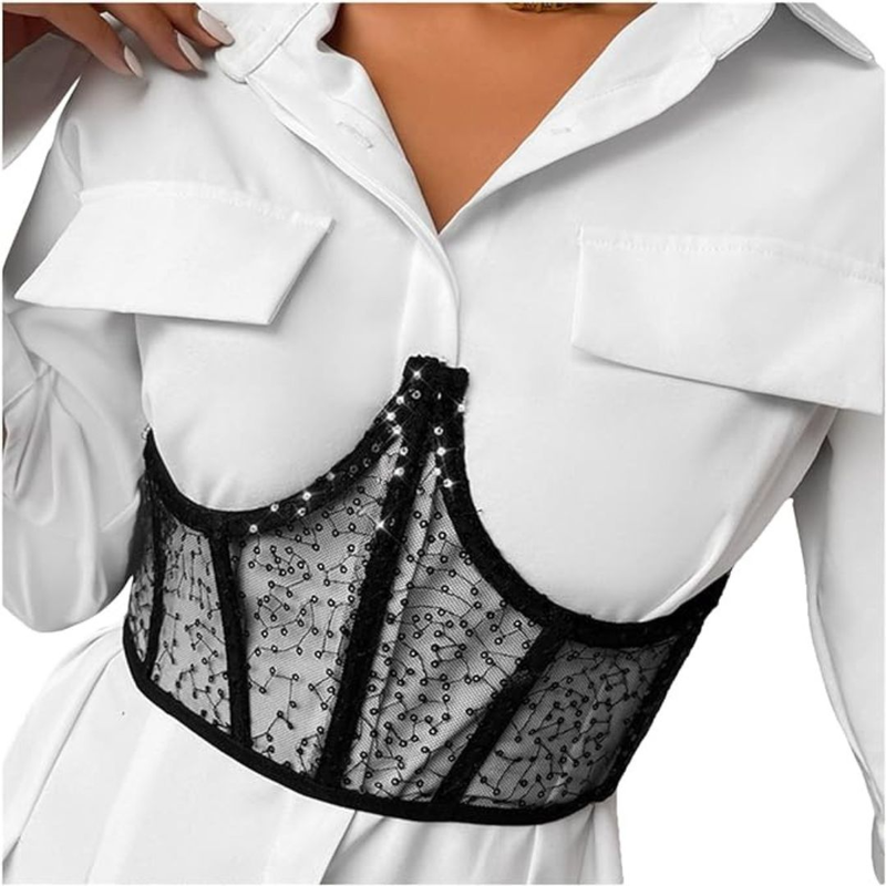 Women belt sheer underbust #n050 image number null