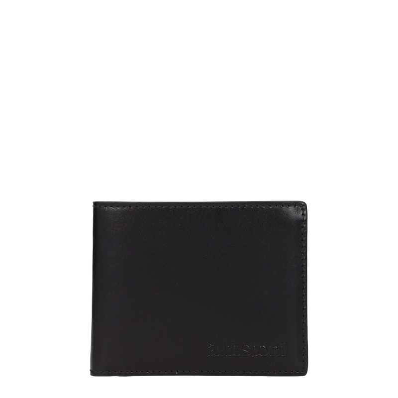 Black leather wallet-null