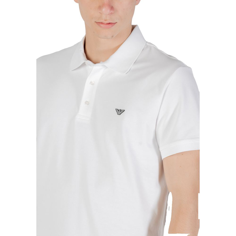 White cotton polo shirt-null