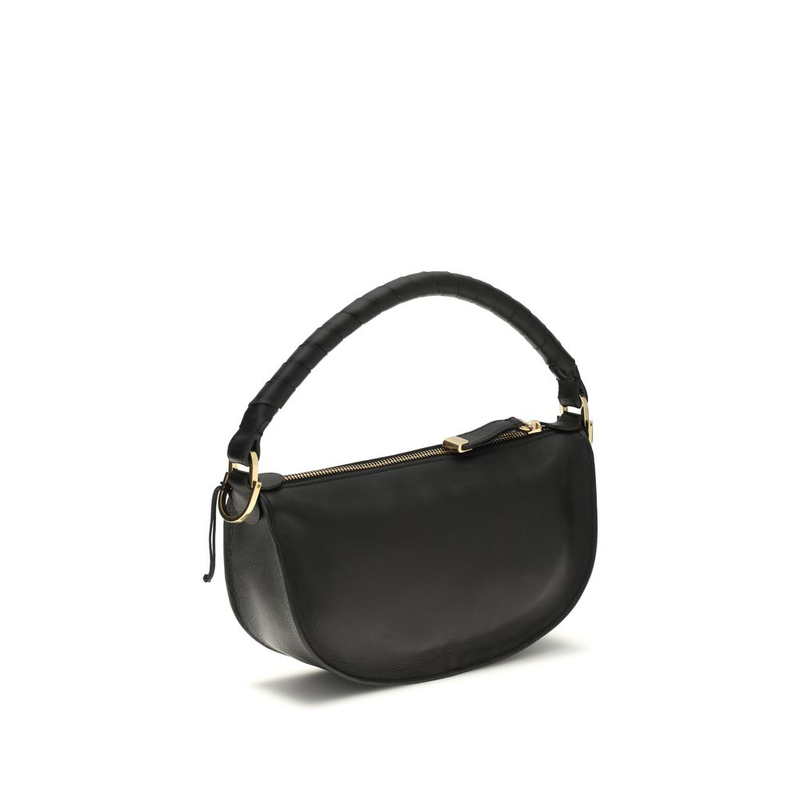 Black calf leather bos taurus shoulder bag-null