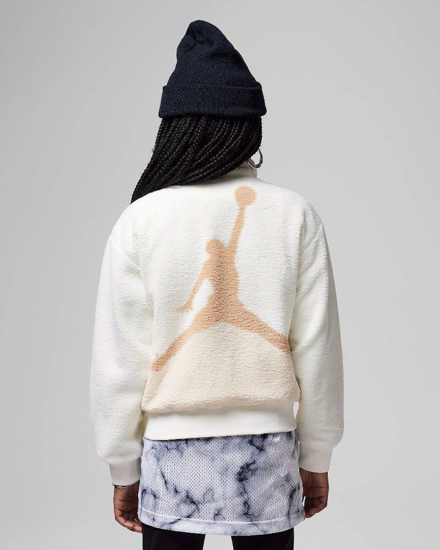 Nike jordan girls jumpman sherpa jacket-null