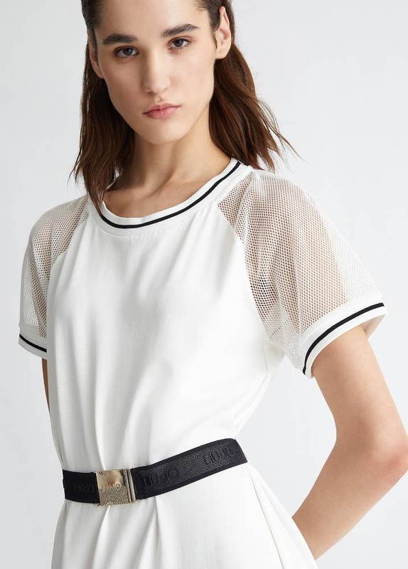 Product image: Maxi dress with mesh sleeves-null
