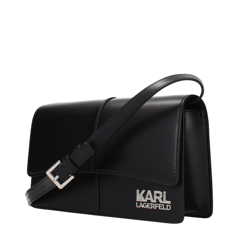 Black polyethylene crossbody bag-null