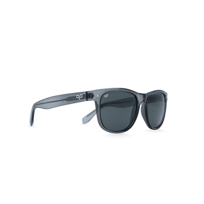 OJO sunglasses everyday square clear grey frame and temples with grey black lenses rx, , medium