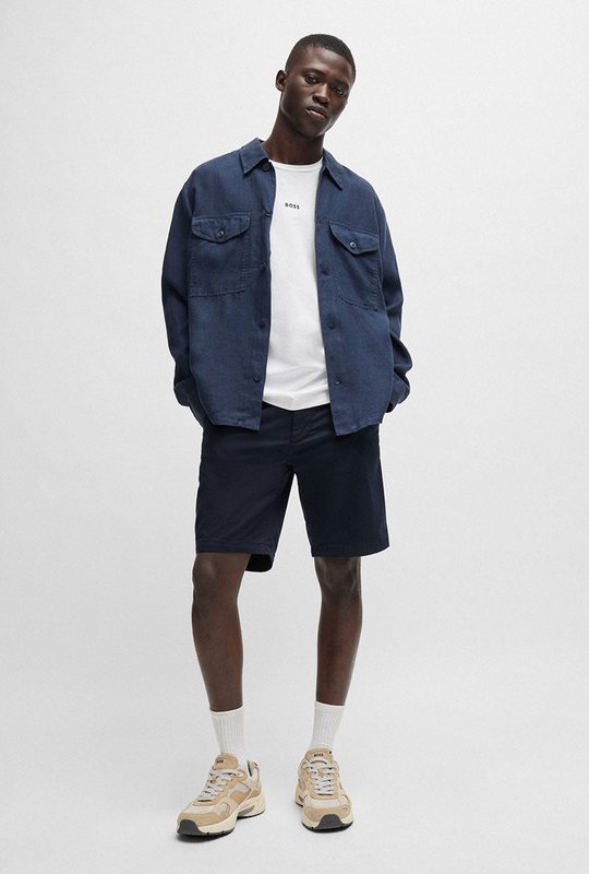 Boss chino slim shorts image number null