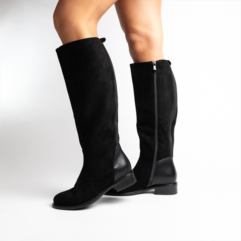Miss belgini riding boots with subtle heel-null