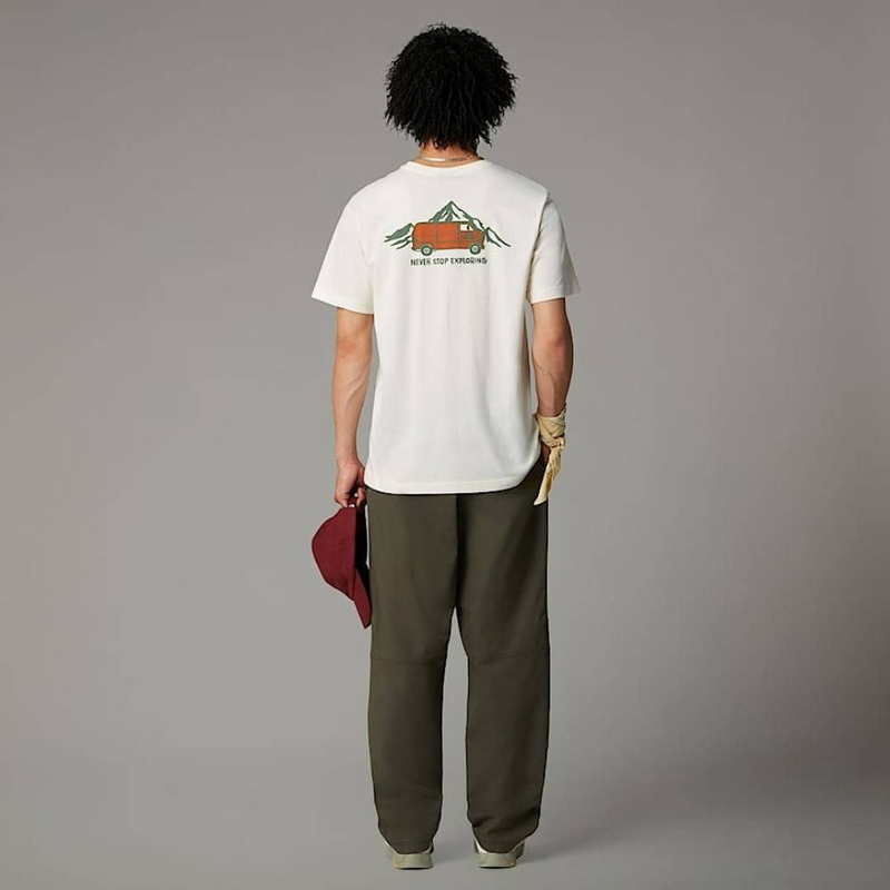 Men short sleeves outdoor graphic t-shirt-null