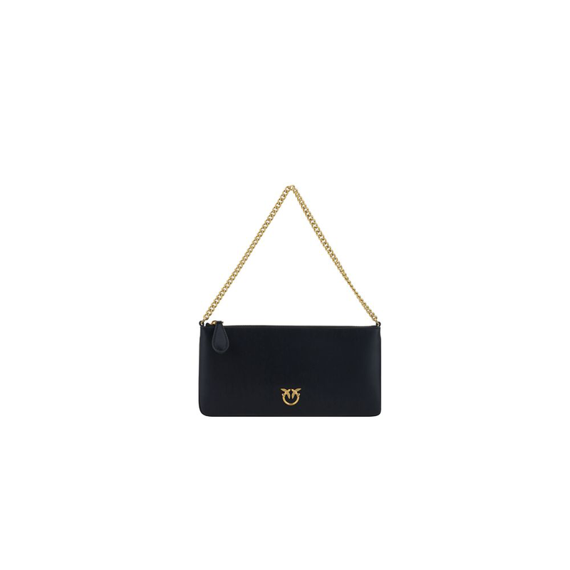 Black calf leather bos taurus shoulder bag-null