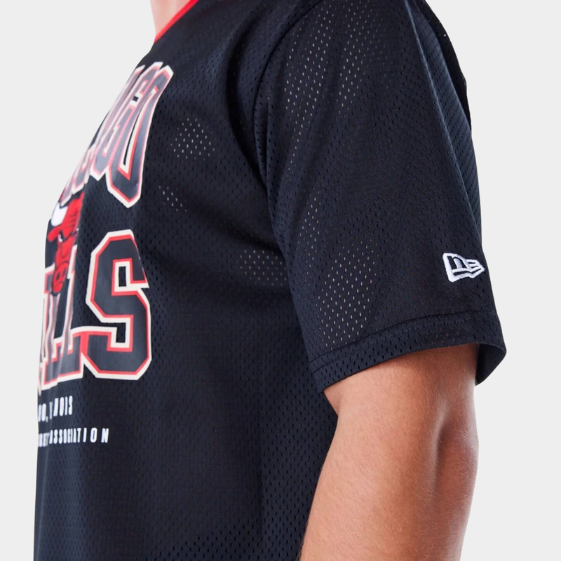 Nba patch mesh tee chicago bulls image number null