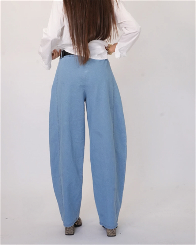 Wide leg jean pants 957222-null