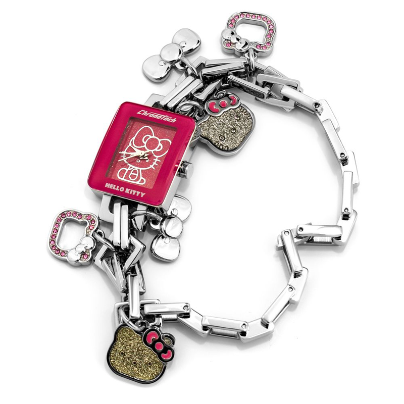 Silver stainless steel bracelet watch-null