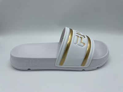 Fila morro bay girl's white slippers  flffw0102