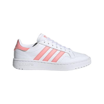 Team court junior shoes, White / Pink Glow, medium