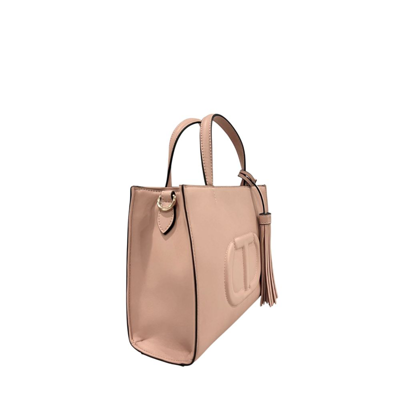 Pink pu women handbag-null