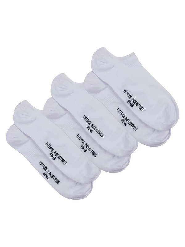 Petrol 3-pack sneaker socks shorestone - white-null