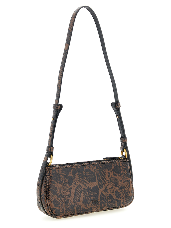 Brown calfskin crossbody bag-null