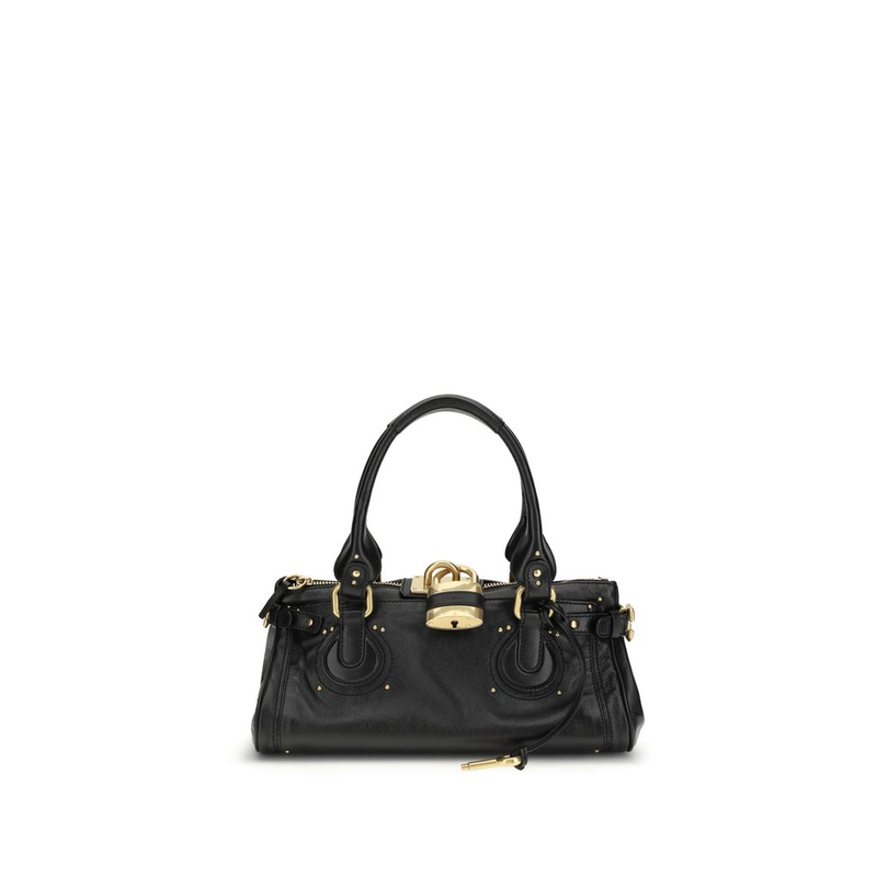 Black buffalo leather shoulder bag-null