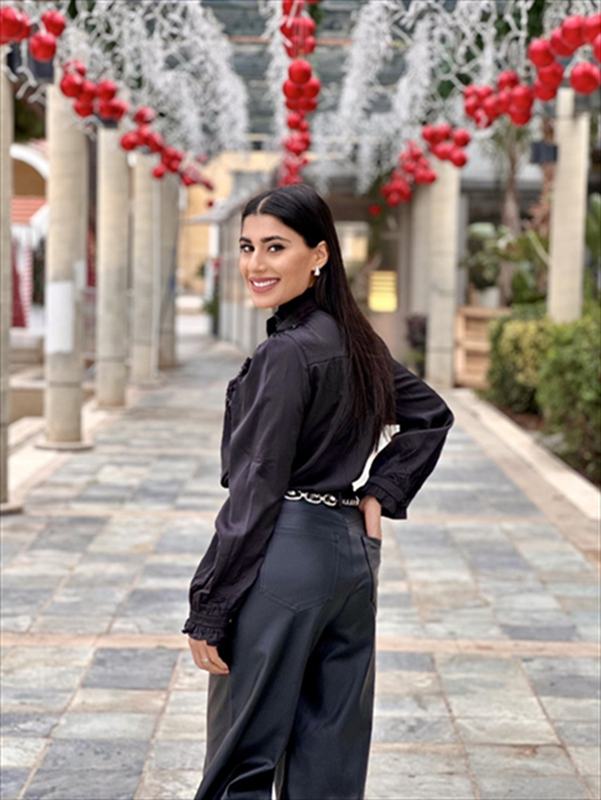 Satin shirt high neck image number null