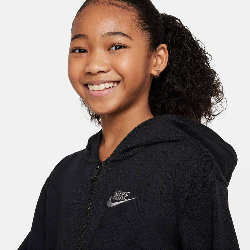 Nike sportswear girls jersey full-zip hoodie-null