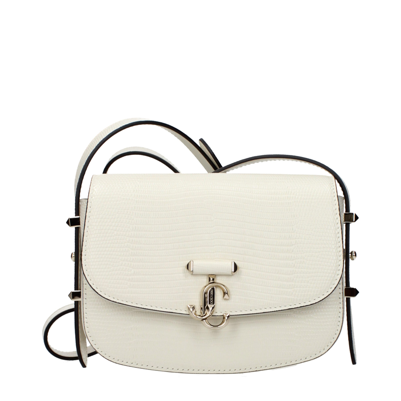 White leather shoulder bag-null
