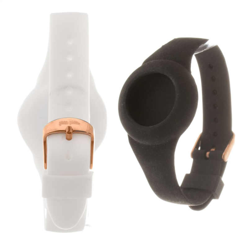 Black synthetic watch-null