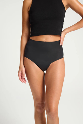 Seamfree full brief super overnight, Black, medium