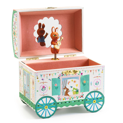 Music jewelry box caravan