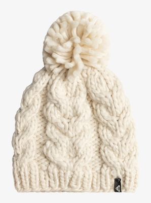 Roxy winter - chunky beanie for women, Buttercream, medium