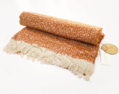 Two tone color block scarf orange - orange, Orange, medium