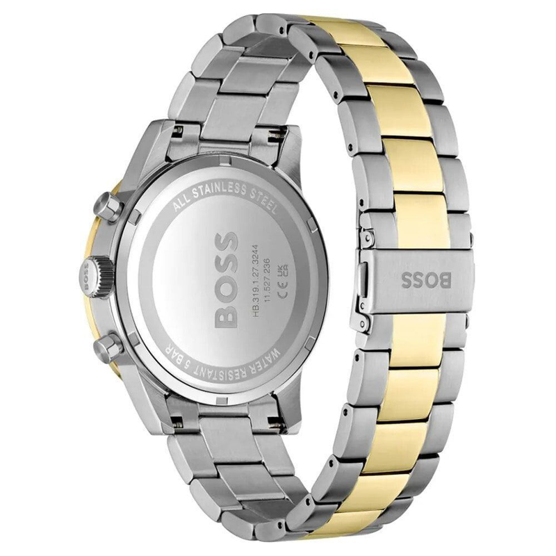 Gray stainless steel dress watch-null
