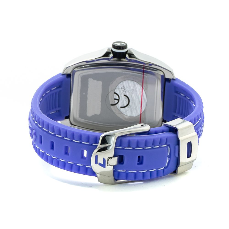 Blue rubber sport watch-null