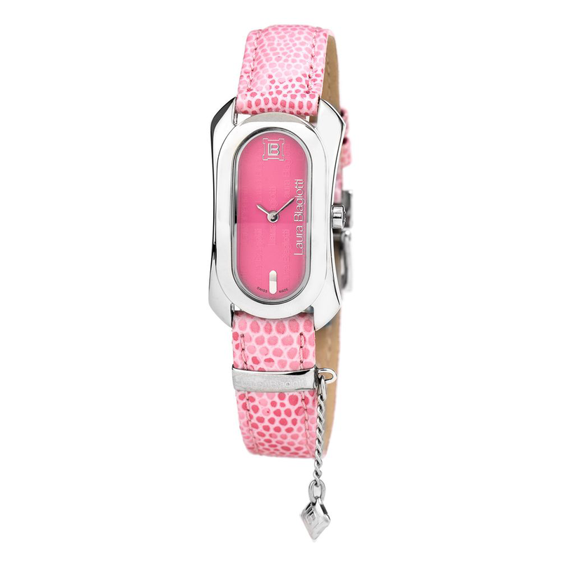 Multicolor leather dress watch-null