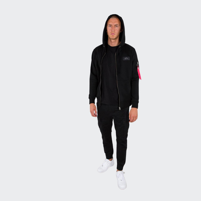 Back print zip hoodie-null