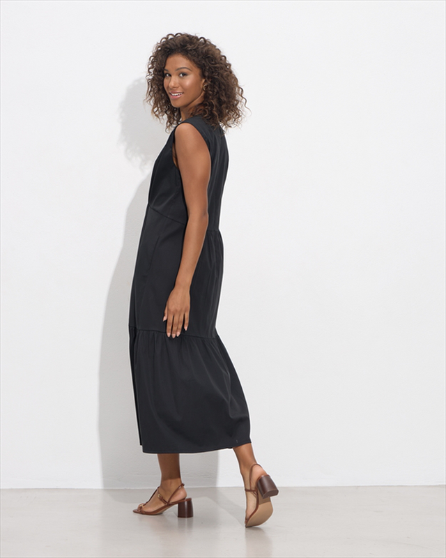 Cotton ruffle dress-null