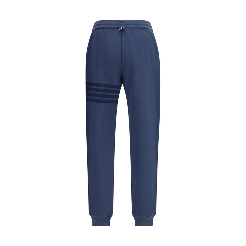 Blue cotton casual pants-null