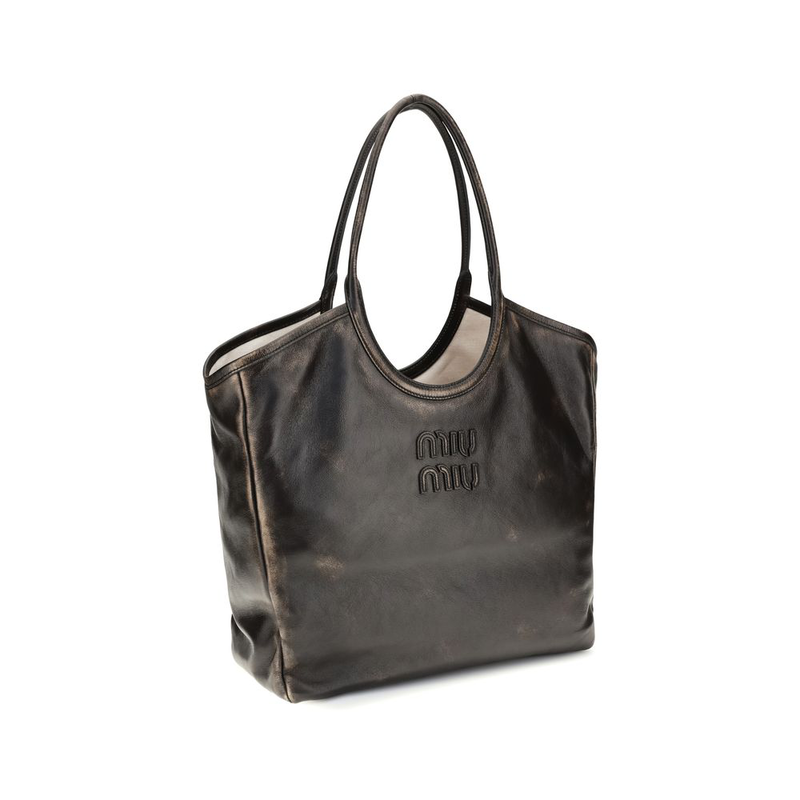 Brown calf leather bos taurus shoulder bag-null