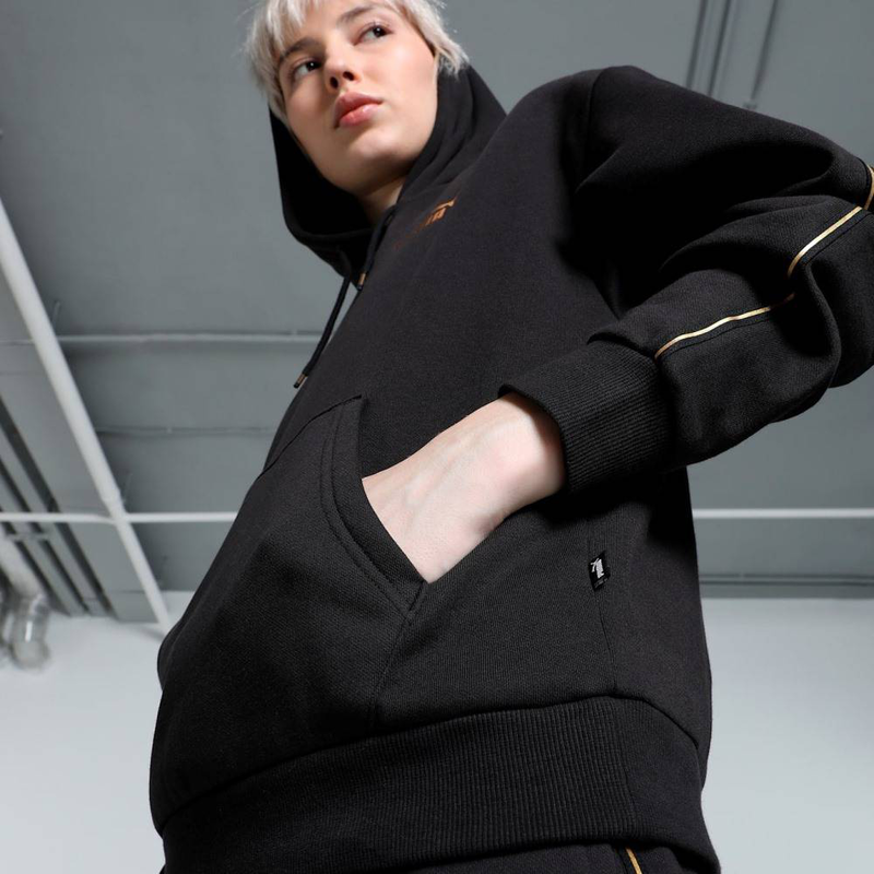Product image: Essentials tape minimal gold hoodie fleece-null