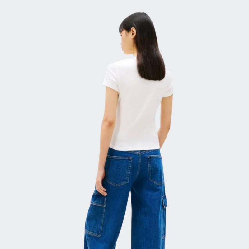 Slim wavy flag tee-null