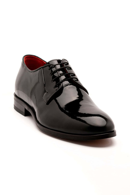 Fenomilano patent leather shoes, Black, medium
