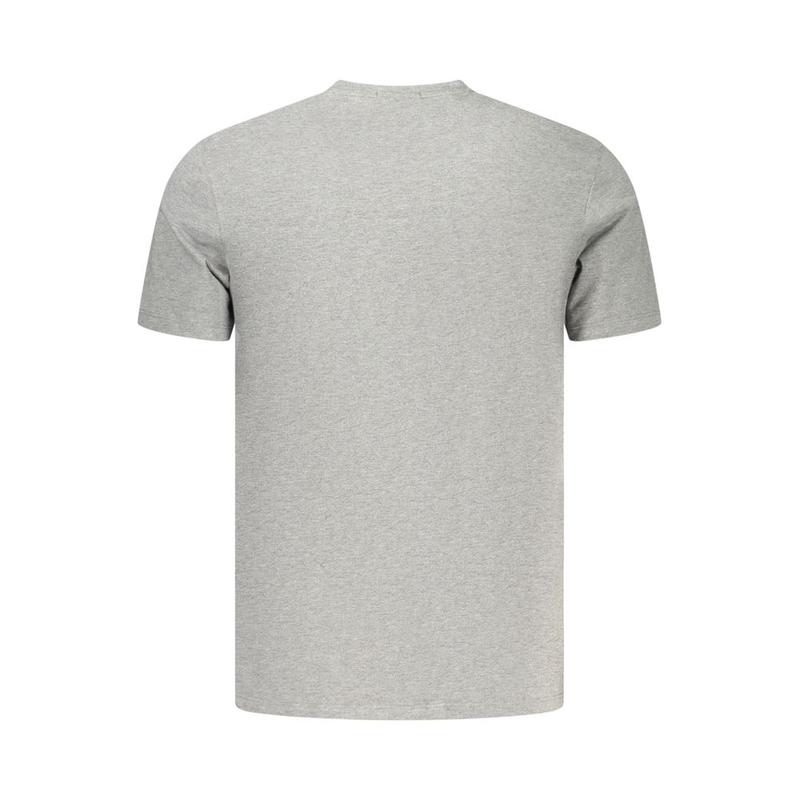 Gray cotton men's t-shirt-null