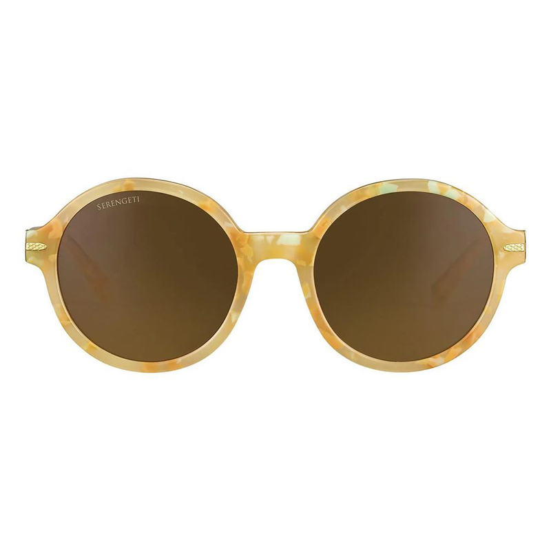 Orange resin sunglasses-null