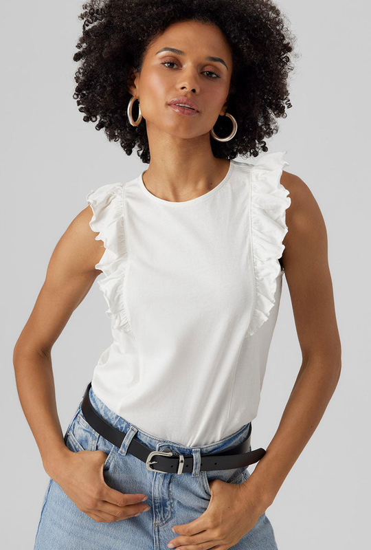 Vero moda emily sl frill top image number null