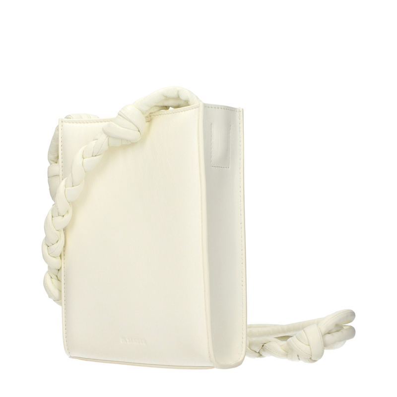 White leather crossbody bag-null
