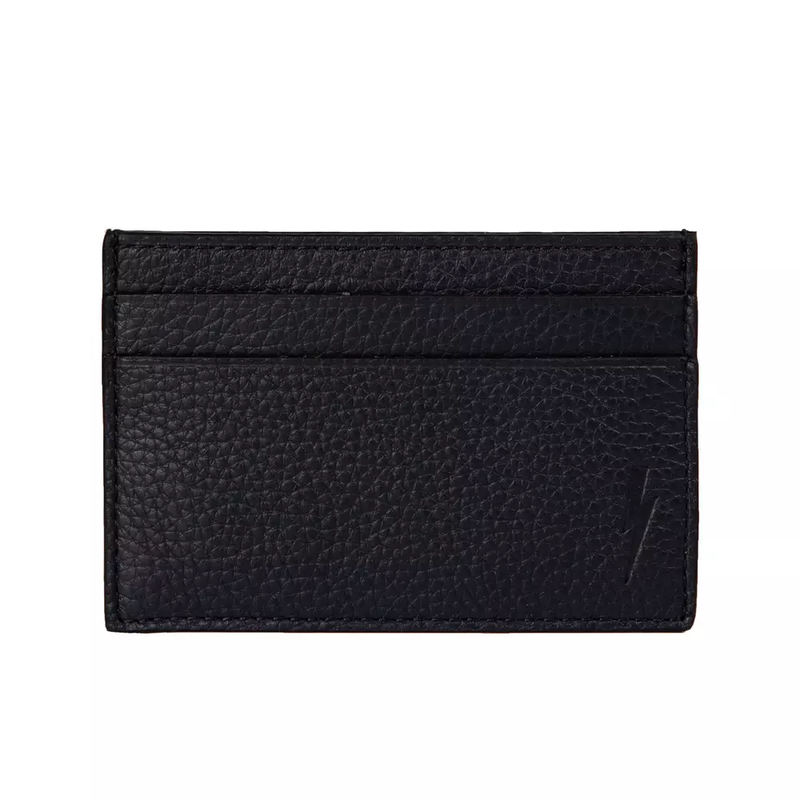 Black leather men wallet-null