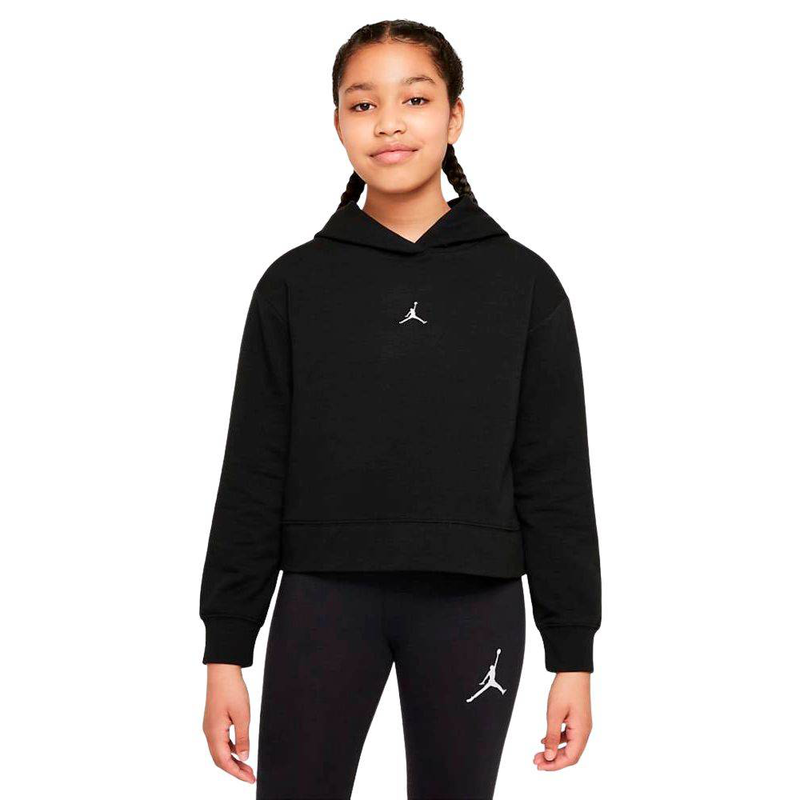 Girls jumpman cropped hoodie image number null