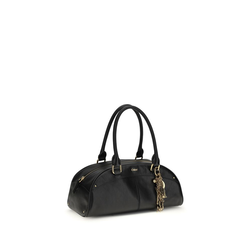 Black calf leather bos taurus handbag-null
