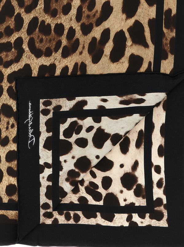 Brown silk scarf-null