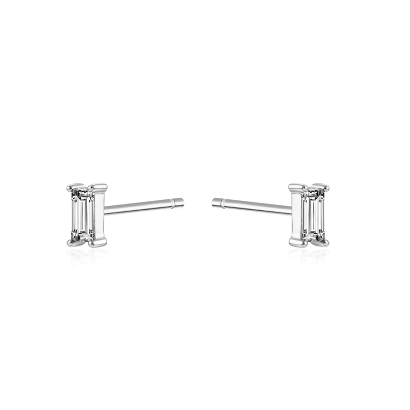 Stone zircon studs-null