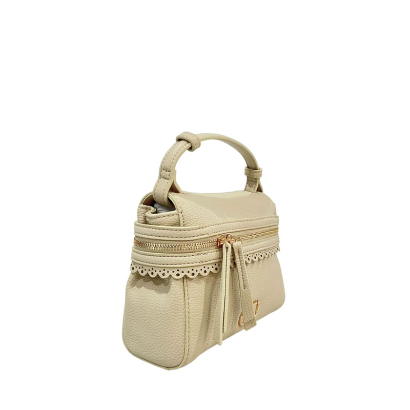 Beige pu women handbag-null