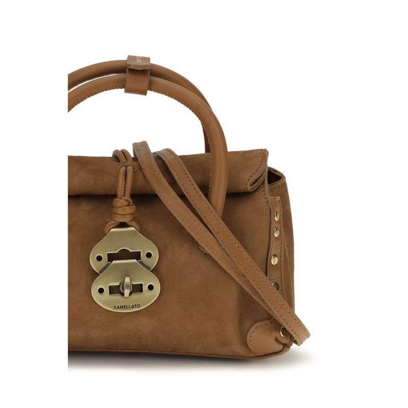 Brown calf leather bos taurus handbag-null